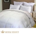 Royal Velvet 500 Thread Count Jacquard White Down Comforter
