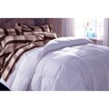 Premium 284 Thread Count Damask Stripe White Down Comforter