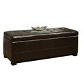 Manchester Bicast Tufted Leather Storage Ottoman