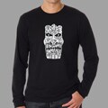 Los Angeles Pop Art Men's Tiki Big Kahuna Long Sleeves Shirt