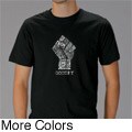 Los Angeles Pop Art Men's Occupy Wall Street Fight The Power Fist T-shirt