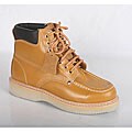 Rockman Men's Tan Leather Lace-up Oxford Boots