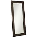 Delano Saddle Brown Leather Floor Mirror
