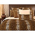 Microplush Cheetah Print King-size 3-piece Comforter Set
