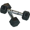 Valor Fitness Rubber Hex Dumbbell Pair RH-8 8lb
