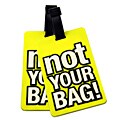 Yellow 'Not Your Bag' Rubber Luggage ID Tag (set of 2)