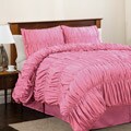 Lush Decor Pink Venetian Twin-size 3-piece Comforter Set