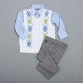 Good Lad Toddler Boy's Argyle Sweater Pant Set