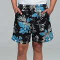 Caribbean Joe Men's Hawaiian Print Swim Shorts