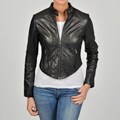 Knoles & Carter Women's Fitted Moto Scuba Jacket
