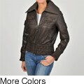 Knoles & Carter Women's Short Smocked Perforated Jacket