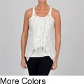 Simply Irresistible Women's Sleeveless Lace Twofer Top
