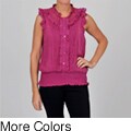 Simply Irresistible Women's Smocked SleevelessTop
