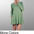 AtoZ Women's Belled V-neck Top