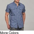 MO7 Men's Contrast Stitching Woven Shirt