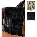 Laura Foxtail Trim Throw