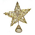 Good Tidings Goldtone Glittered Tree Topper Star
