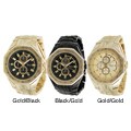 Geneva Platinum Men's Chronograph-style Link Watch