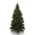 Good Tidings Nordmann Fir Blue 600 Multi-Colored Lights 7.5-foot Christmas Tree