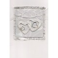 Set of 4 Twin Silver Hearts Cards (Turkey)