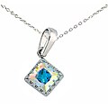 Sterling Silver White Cubic Zirconia Necklace
