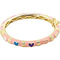 Goldtone Multi-colored Enamel Baby Bracelet