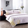 Embroidered Reed King-size 3-piece Duvet Cover Set