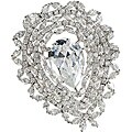 Cano Rhodium-Plating Original Cubic Zirconia Brooch