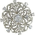 Cano Shinning Cubic Zirconia and Stellux Swarovski Stones Brooch