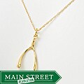 Creative Design Group 14k Gold 'Wishbone' Necklace