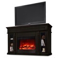 Real Flame Lannon Dark Walnut Electric Fireplace