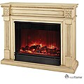 Real Flame Elise Antique White Electric Fireplace