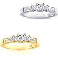 14k Gold 1.5ct TDW Princess Diamond Engagement Ring (I-J, I1-I2)