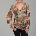 Sienna Rose Women's Drop Waist Embellished Tunic
