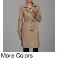 Anne Klein Women's Double Breasted Belted Trench Coat