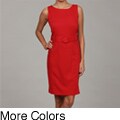 Sweet Women's Belted Sleeveless Dress