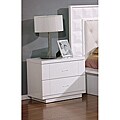 Pure White Lacquer Nightstands (Set of 2)