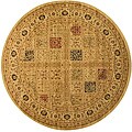 Magnificent Panel Tabriz Rug (5'3 Round)