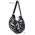 Marlo Lorenz Zebra Faux Fur Hobo Bag