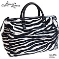 Marlo Lorenz Zebra Faux Fur Weekender Satchel