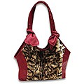 Marlo Lorenz Leopard Faux Fur Tote Bag