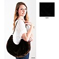 Marlo Lorenz Uptown Solid Faux Fur Hobo Bag
