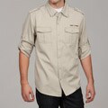 Seven7 Men's Bleached Beige Button Down Shirt