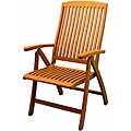 Royal Tahiti Yellow Balau 5 Position Outdoor Arm Chair