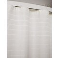 Lineation Ivory Polyester Shower Curtain