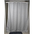 Lincoln Grey Grid Shower Curtain