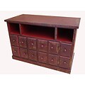 Shabby Chic Red 4-drawer/ 2-door TV Console Table