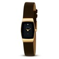 Skagen Women's 271SRLD Steel Collection Slim Brown Leather Watch