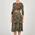 Tiana B Women's Paisley Printed Belted Dress