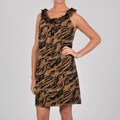 Tiana B Women's Animal Print Trapeze Dress